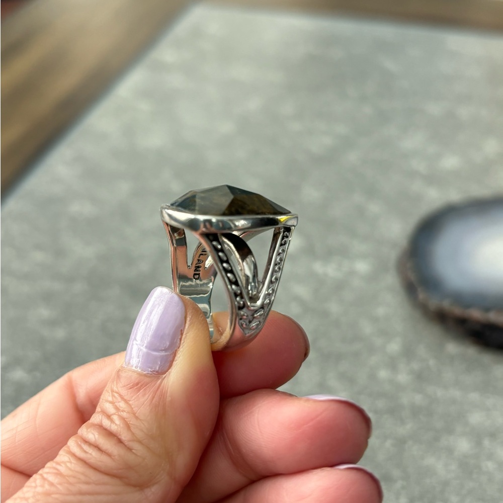 Barse 925 Sterling Silver tigers eye ring - Picture 6 of 8